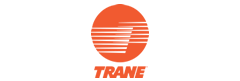Logo de la marca Trane - equipo distribuido por RISEG